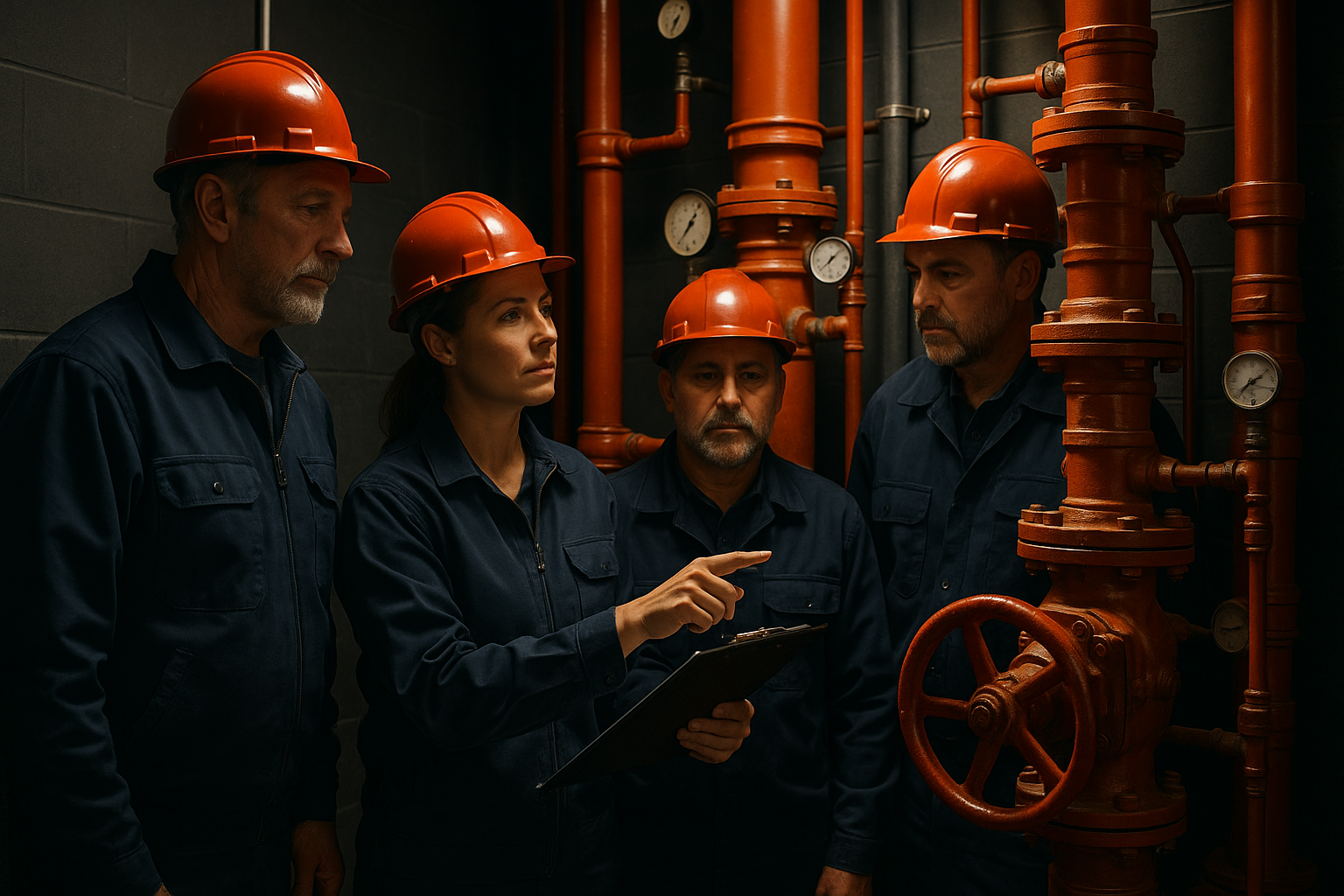 Commercial fire sprinkler system
